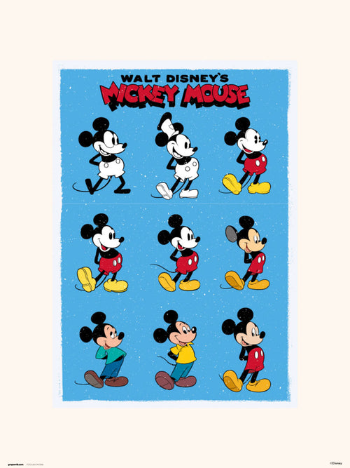 Grupo Erik Disney Mickey Mouse Evol Kunstdruk 30X40cm | Yourdecoration.nl