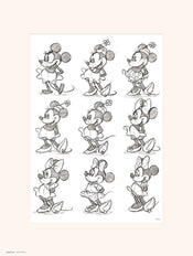 Grupo Erik Disney Minnie Sketch Kunstdruk 30X40cm | Yourdecoration.nl