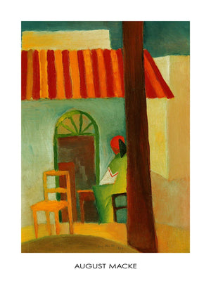 PGM AM 303 August Macke Caffe Turco Kunstdruk 60x80cm | Yourdecoration.nl