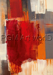 PGM FCU 701M Francesco Cusumano Astratto colorato I Kunstdruk 21x30cm | Yourdecoration.nl