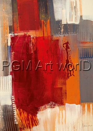 PGM FCU 701M Francesco Cusumano Astratto colorato I Kunstdruk 21x30cm | Yourdecoration.nl