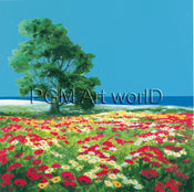 PGM RON 03 RobiN Der alte Baum und das Meer Kunstdruk 70x70cm | Yourdecoration.nl