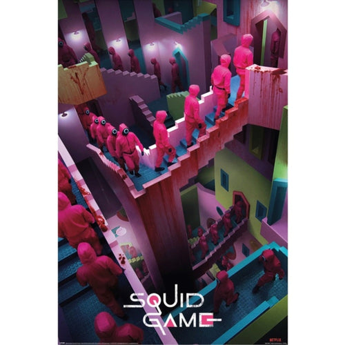 Grupo Erik Pp35008 Poster El Juego Del Calamar Crazy Stairs | Yourdecoration.nl