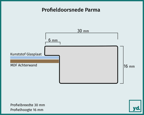 Parma Detail Doorsnede Tekening | Yourdecoration.nl