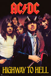 Poster Acdc Highway To Hell 61x91 5cm Grupo Erik GPE5915 | Yourdecoration.nl