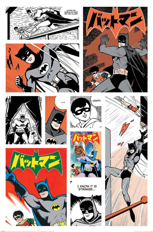 Poster Batman Bat Manga 61x91 5cm PP2401754 | Yourdecoration.nl