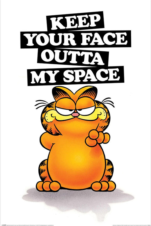 Poster Garfield Keep Your Face 61x91 5cm PP2402357 | Yourdecoration.nl