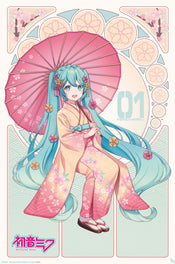 Poster Hatsune Miku Sakura Kimono 61x91 5cm Abystyle GBYDCO587 | Yourdecoration.nl