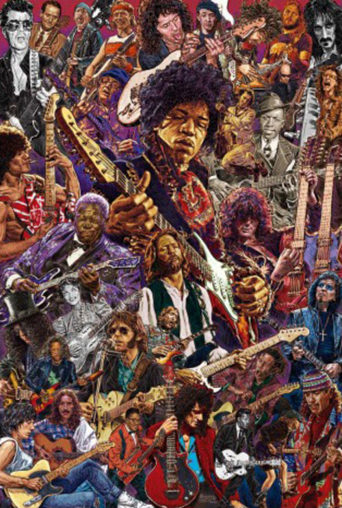 Poster Legendary Guitarists 61x91.5cm Grupo Erik GPE5841 | Yourdecoration.nl