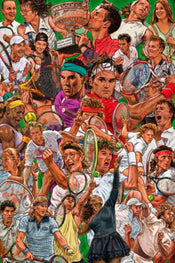 Poster Legendary Tennis Players 61x91 5cm Grupo Erik GPE5877 | Yourdecoration.nl