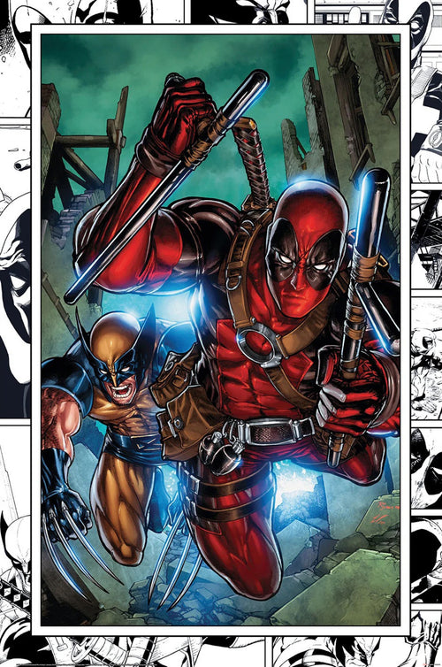 Poster Marvel Comics Wolverine and Deadpool 61x91 5cm PP2400604 | Yourdecoration.nl
