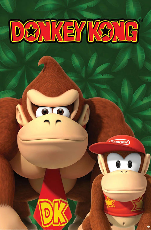 Poster Nintendo Donkey Kong And Diddy Kong 61x91 5cm PP2402574 | Yourdecoration.nl