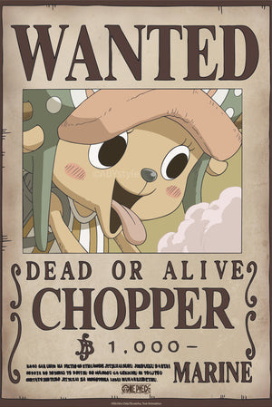 Poster One Piece Wanted Chopper Wano 38x52cm Abystyle GBYDCO647 | Yourdecoration.nl