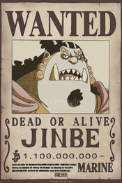 Poster One Piece Wanted Jinbe Wano 38x52cm Abystyle GBYDCO623 | Yourdecoration.nl