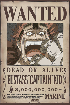 Poster One Piece Wanted Kid Wano 38x52cm GBYDCO638 | Yourdecoration.nl