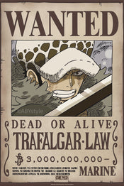 Poster One Piece Wanted Law Wano 38x52cm Abystyle GBYDCO626 | Yourdecoration.nl