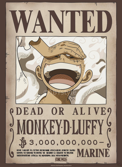 Poster One Piece Wanted Luffy Wano 38x52cm GBYDCO622 | Yourdecoration.nl