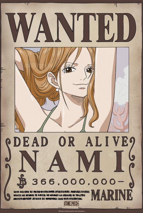 Poster One Piece Wanted Nami Wano 38x52cm GBYDCO642 | Yourdecoration.nl