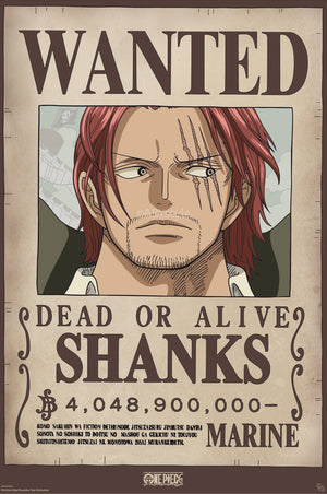 Poster One Piece Wanted Shanks Wano 38x52cm GBYDCO654 | Yourdecoration.nl