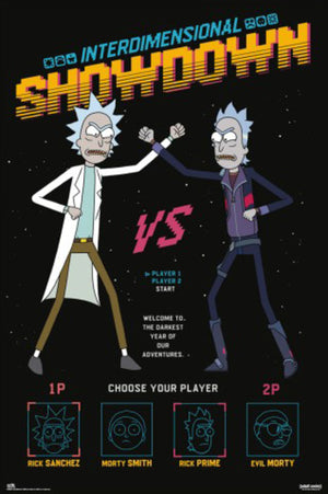 Poster Rick And Morty Interdimensional Showdown 61x91 5cm Grupo Erik GPE5801 | Yourdecoration.nl