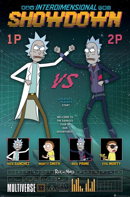 Poster Rick And Morty Showdown 61x91 5cm PP35425 | Yourdecoration.nl