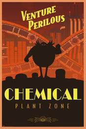 Poster Sonic The Hedgehog Venture Perilous Chemical Plant Zone 61x91 5cm Grupo Erik GPE5809 | Yourdecoration.nl