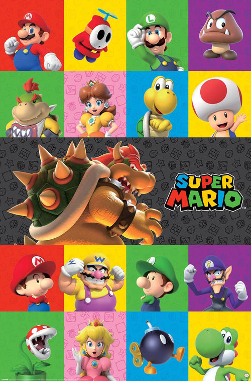 Poster Super Mario Characters 61x91 5cm PP2402577 | Yourdecoration.nl