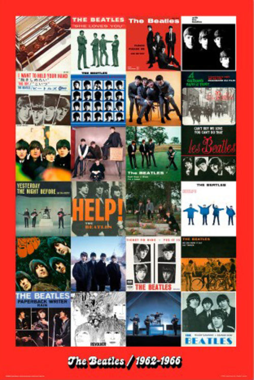 Poster The Beatles Era 1962 1966 61x91.5cm Grupo Erik GPE5853 | Yourdecoration.nl