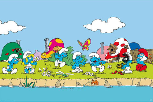 Poster The Smurfs Group 91 5x61cm Abystyle GBYDCO480 | Yourdecoration.nl