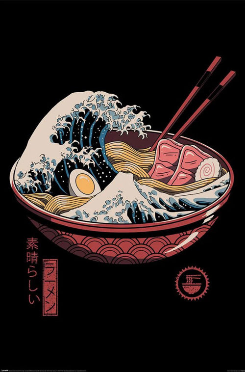 Poster Vincent Trinidad Great Ramen Wave 61x91 5cm PP2403662 | Yourdecoration.nl