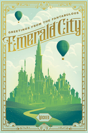 Poster Wicked Emerald City 61x91 5cm Abystyle GBYDCO702 | Yourdecoration.nl