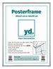 Posterlijst Kunststof Fotolijst 30x40cm Zilver Voorzijde Maat | Yourdecoration.nl