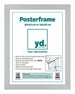 Posterlijst MDF 30x40cm Mat Zilver Voorzijde Maat | Yourdecoration.nl