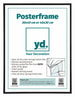 Posterlijst Kunststof Fotolijst 30x40cm Zwart Mat Voorzijde Maat | Yourdecoration.nl