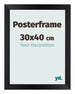 Posterframe 30x40cm Zwart Mat MDF Parma Maat | Yourdecoration.nl