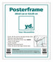 Posterlijst Kunststof Fotolijst 38x52cm Wit Hoogglans Voorzijde Maat | Yourdecoration.nl