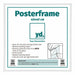 Posterlijst Kunststof Fotolijst 40x40cm Wit Hoogglans Voorzijde Maat | Yourdecoration.nl