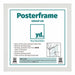 Posterlijst MDF 40x40cm Wit Mat Voorzijde Maat | Yourdecoration.nl