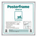 Posterlijst Kunststof Fotolijst 40x40cm Zilver Voorzijde Maat | Yourdecoration.nl