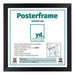 Posterlijst MDF 40x40cm Zwart Mat Voorzijde Maat | Yourdecoration.nl