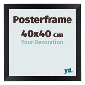 Posterframe 40x40cm Zwart Mat MDF Parma Maat | Yourdecoration.nl