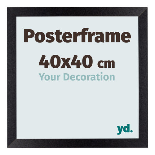 Posterframe 40x40cm Zwart Mat MDF Parma Maat | Yourdecoration.nl