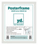 Posterlijst MDF 40x50cm Wit Mat Voorzijde Maat | Yourdecoration.nl