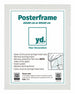 Posterlijst MDF 60x80 Wit Mat Voorzijde Maat | Yourdecoration.nl