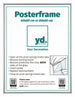 Posterlijst Kunststof Fotolijst 60x80cm Zilver Voorzijde Maat | Yourdecoration.nl