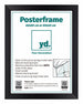 Posterlijst MDF 60x80 Zwart Mat Voorzijde Maat | Yourdecoration.nl