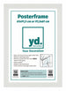 Posterlijst 61x91,5cm Wit MDF Voorzijde Inlegvel | Yourdecoration.nl