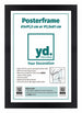 Posterlijst 61x91,5cm Zwart MDF Voorzijde Inlegvel | Yourdecoration.nl