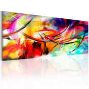 Artgeist Dance of the rainbow Canvas Painting | Yourdecoration.com