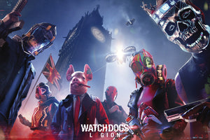 Watch Dogs Keyart Legion Poster 91 5X61cm | Yourdecoration.nl